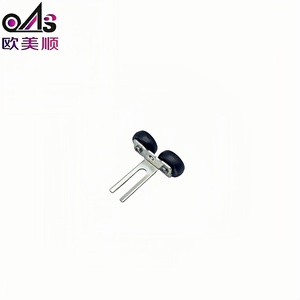 Roulette supérieure double en zinc pour <span class=keywords><strong>porte</strong></span> coulissante d'appartement moderne, <span class=keywords><strong>guide</strong></span> durable et stable pour <span class=keywords><strong>placard</strong></span> et armoire - Product Image 4