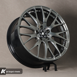 Jantes en alliage d'aluminium Wangu New Forged 5x120 PCD Hyper Black pour <span class=keywords><strong>Chevrolet</strong></span> Cruze <span class=keywords><strong>Camaro</strong></span> Captiva Spark - 18-22 pouces - Voiture particulière - Product Image 2