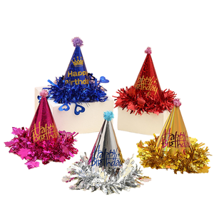 ผู้ผลิตขายส่งของตกแต่งงานวันเกิด-หมวกปอมปอมสำหรับผู้ใหญ่ ชุดแต่งกายเค้ก กระดาษรักษ์โลกสำหรับงานเทศกาล - Product Image 1