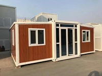 Maison conteneur extensible au design moderne 20 pieds 40 pieds, villa préfabriquée avec salle de bain complète et cuisine, maison mobile préfabriquée pliable