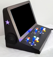 Machine d'arcade de table avec écran de 24 pouces, 10188 jeux vidéo, 2 joueurs, joystick, version métallique, console, garantie 1 an