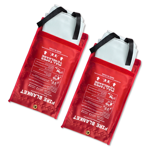 <b>Thick</b> Eco Friendly Fiberglass Cloth EN1869 Certified Cuttable Fire <b>Blanket</b> for Home Use Fire Prevention - Product Image 2