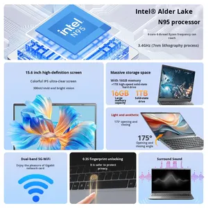 แล็ปท็อปสำหรับธุรกิจ รุ่น N95/N100 หน้าจอ 15.6 นิ้ว ระบบปฏิบัติการ Windows 11 แรม 16GB DDR4 ความจุ 512GB SSD ดูอัลคอร์ น้ำหนักเบา แล็ปท็อป N95/N100 - Product Image 3