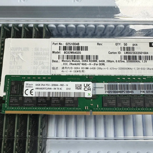 SK HYNIX DDR4 หน่วยความจำเดสก์ท็อปแบบแท่ง, โมดูลสีเขียวขนาดเล็ก, ชิป Adie M-Series คุณภาพสูง, HMAA8GR7CJR4N-XN 3200 64G สำหรับเซิร์ฟเวอร์ - Product Image 1