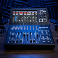 Console de mixage numérique Thinuna MX-D20 II Pro 20 canaux avec écran tactile OLED 10,1 pouces, 9 faders motorisés et DSP 32 bits pour scène live