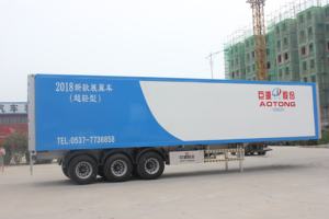 Remolque de Carga Abierta de 3 Ejes y 40 pies, Remolque de Caja de Tres Ejes de Servicio Pesado, Semirremolque de Acero de Carrocería Cerrada a Bajo Precio - Product Image 2