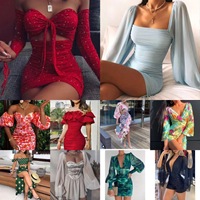Vente directe d'usine, robe d'été usagée, impression numérique, robe tendance, grande taille, robe décontractée pour femmes