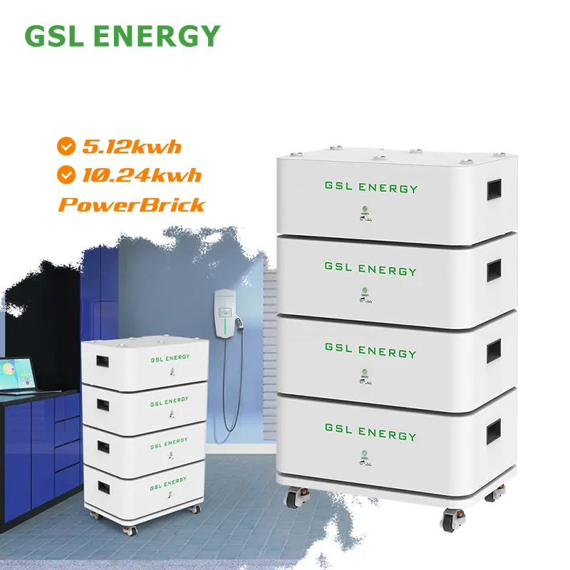 GSL năng lượng LiFePO4 hộp năng lượng mặt trời Pin 48V 200AH 100Ah 5KW 10kwh pin Lithium ion xếp chồng lên nhau Pin cho nhà