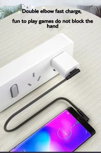 Cavo di ricarica rapida USB-C a USB-C da 60W, 0.3m, 1m, 2m, con angolo a 90 gradi (a L, destra/sinistra), in nylon, da maschio a maschio - Product Image 4