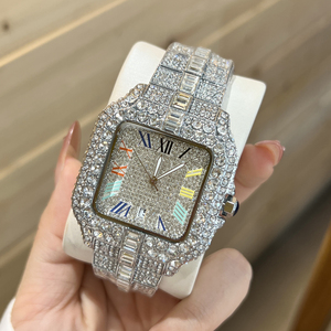 Reloj de lujo con movimiento de diamantes de 42mm para hombre, reloj mecánico de diamantes de acero inoxidable, circón de moissanita personalizado - Product Image 2