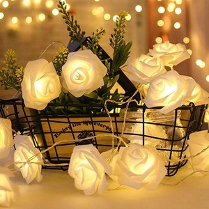 <span class=keywords><strong>Guirnalda</strong></span> de <span class=keywords><strong>luces</strong></span> LED de 3M con forma de flor, ramo de rosas artificiales, <span class=keywords><strong>guirnalda</strong></span> de <span class=keywords><strong>luces</strong></span> románticas, decoración para fiesta de boda y Día de San Valentín - Product Image 5
