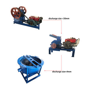 Mini Gouderts Verwerking Lijn Goedkope Goud Separator Machines Met Gouden Hamer Molen - Product Image 1