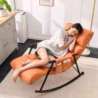 Chaise berçante en bois de salon pour adultes canapé inclinable simple chaise berçante meubles de salon