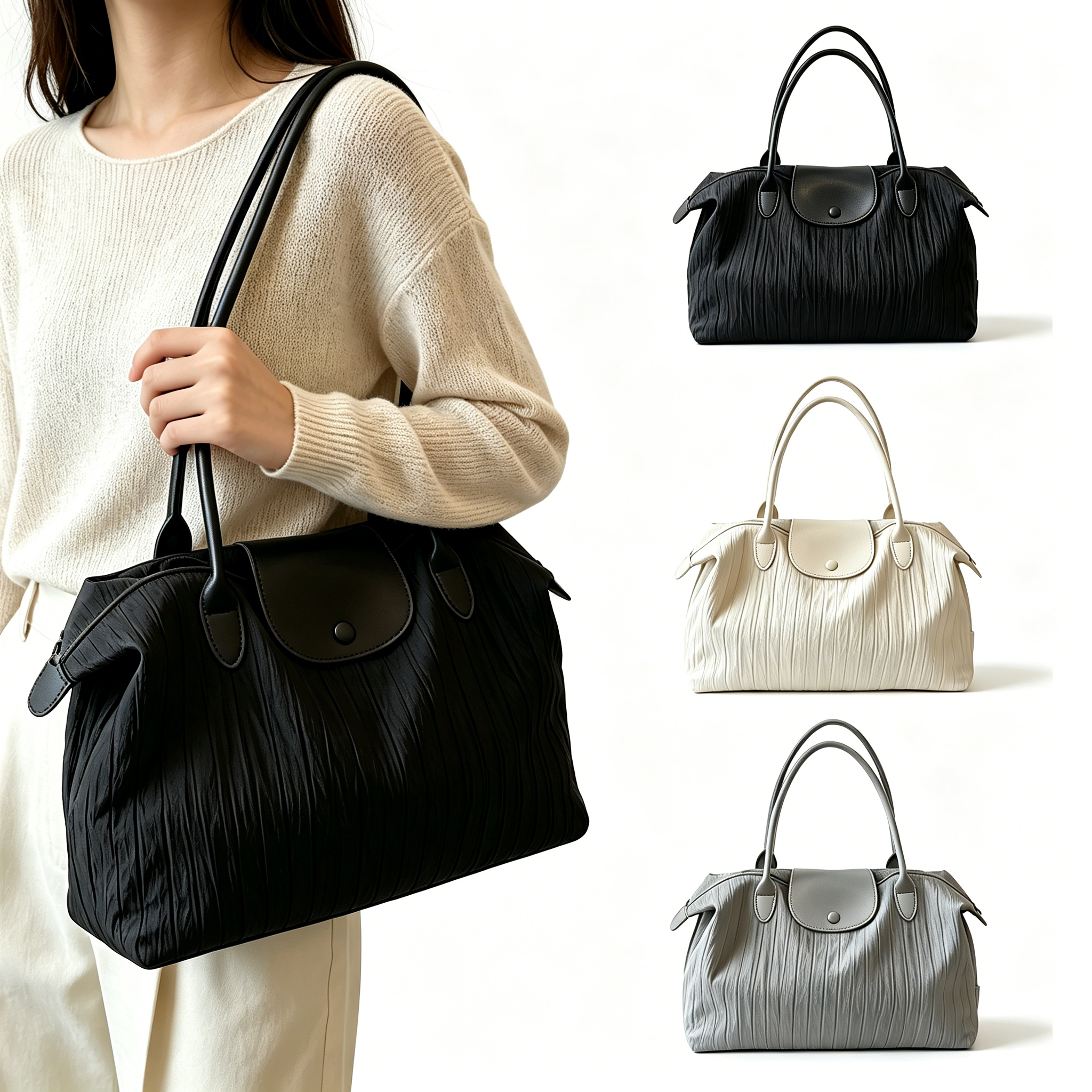 Large Capacity Women's Shoulder Duffel Bag