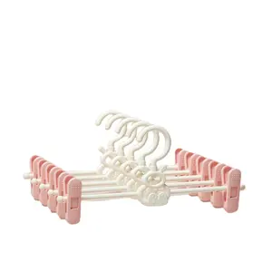WELLFLYER BACS-005 nouveauté <span class=keywords><strong>cintre</strong></span> rétractable multifonctionnel pour enfants <span class=keywords><strong>cintre</strong></span> en <span class=keywords><strong>plastique</strong></span> pour vêtements pour enfants - Product Image 1