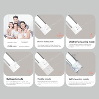 WC intelligent automatique multifonctionnel avec bidet, réservoir d'eau, cuvette en céramique, télécommande, drainage et veilleuse, vente en gros