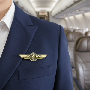 Alas de Aviación con Tema de Ángel en Aleación de Zinc Plateadas al por Mayor para Aviones Boeing A380 A350 A330 A321 <span class=keywords><strong>A319</strong></span> - Product Image 1