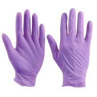 Gants en nitrile sans poudre pour le nettoyage, bleus, blancs, noirs, roses, pour salons de beauté, maquillage, tatouage, vinyle – Vente en gros