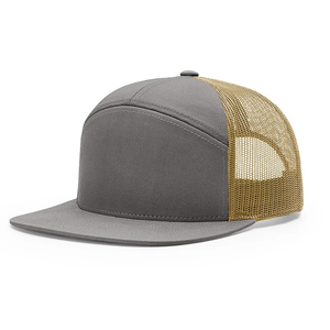 หมวกสแนปแบคแบน7แผงโครงสร้างปรับแต่งได้หมวกผ้าฝ้าย100% หมวกทรักเกอร์แฟชั่นลายดอกไม้ - Product Image 2