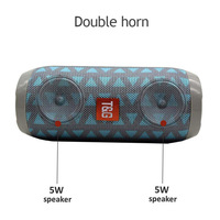 Haut-parleur de vélo sans fil stéréo multifonctionnel certifié ROHS Tg117, haut-parleur Bluetooth portable étanche