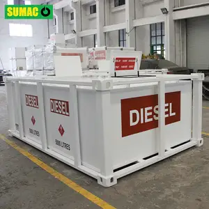 SUMAC Venta caliente 5000L Tanque de contenedor de combustible de acero inoxidable antirrobo Tanque de combustible de almacenamiento de aceite diésel