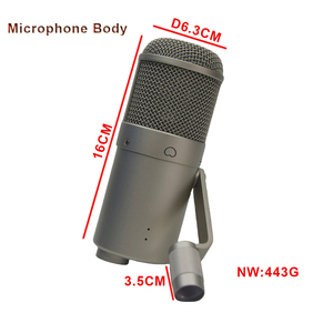 Small Moq Hot Sale Ma-u47 Fet Multi-pattern Large-diaphragm Condenser <b>Microphone</b> Body Silver Good Quality - Product Image 3