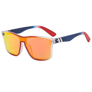 Lunettes de soleil rectangulaires Y2K polarisées UV400 à monture complète unisexe protection solaire adulte 68279 - Product Image 2