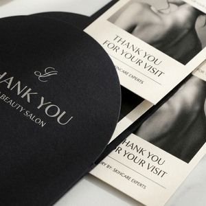 Tarjeta de Agradecimiento Personalizada para Salón de Belleza con Funda para Caja de Regalo de Cuidado de la Piel, Empaque de Postventa y Retención de Clientes - Product Image 3