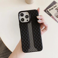Coque de téléphone simple à rayures en TPU dissipant la chaleur, compatible avec iPhone 16, iPhone 12, 13, 14, 15, 16, iPhone/Samsung/Xiaomi/INFINIX/TECNO