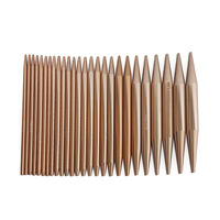 Ensemble d'aiguilles à tricoter circulaires interchangeables, 13 paires, en oxyde d'aluminium rose doré, modèle A4-3, détachables pour pulls, écharpes, bricolage