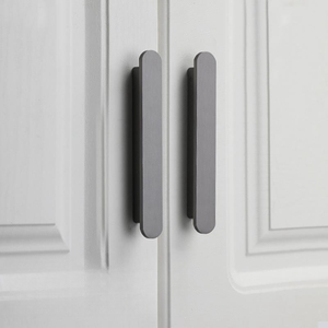 Modern Aluminum Polished Long Handles Cabinet <strong>Door</strong> Pull <strong>Knob</strong> for Wardrobe Cupboard Dresser - Product Image 3