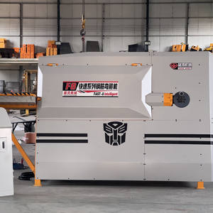 Dobladora automática de estribos de barras de refuerzo CNC para construcción de puentes 80 m/min Alimentación 360 ° Rotación Procesamiento de doble barra Núcleo PLC - Product Image 6