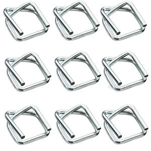 مشبك سلكي مجلفن من المصنع لأحزمة البوليستر المنسوجة والحبال المركبة بأحجام 13 و16 و19 و25 و32 ملم لتغليف المنصات - Product Image 1