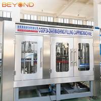 Ligne de production automatique de boissons carbonatées-Machine d'embouteillage et de carbonatation à grande vitesse (3000-5000 BPH, capacité de 500mL)
