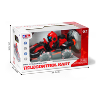 Voitures de combat télécommandées RC 2,4 GHz avec effets lumineux et de pulvérisation pour tout-petits, filles et garçons