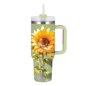 Vente chaude deuxième génération 40oz gobelet en acier inoxydable Double couche isolation poignée Portable voiture tasse à eau pour Cold-Keeper - Product Image 6