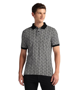 Prix de gros – Polos élégants pour hommes à manches courtes imprimés, design personnalisé, coupe ajustée, fabriqués au Bangladesh - Product Image 3