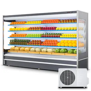 MUXUE Professional Supermarket Refrigeration Dairy Food Display Showcase Open Chiller