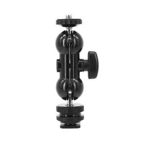 Support de chaussure multifonctionnel à double tête sphérique <span class=keywords><strong>pour</strong></span> moniteur à lumière LED Mini <span class=keywords><strong>bras</strong></span> magique avec <span class=keywords><strong>bras</strong></span> <span class=keywords><strong>articulé</strong></span> à friction de type écrou de pois - Product Image 1