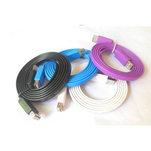 Cable de Extensión USB 2.0 Plano, Macho a Macho/Hembra, Cable de Impresora USB, 1.5m, Recto, PVC, Conductor de Cobre - Product Image 1