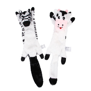 Venta al por mayor sin animales de relleno juguetes para perros Durable Squeaky perro masticar juguete mapache arrugado juguetes para mascotas - Product Image 5