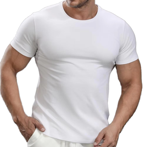 T-shirt de compression personnalisé avec logo, pour l'extérieur, coupe ajustée, tailles 2XS-3XL, séchage rapide, sport, entraînement, fitness, manches courtes - Product Image 1