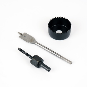 Jeu de forets pour ouverture de trous Xian, en carbure, tige ronde de 6,35 mm, pour l'installation de serrures de portes en bois - Product Image 2