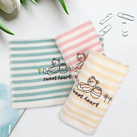 Kids Home Textile Used Hand Face Cloth Towels and Embroidery Customized Small Terry Jacquard Towel Set