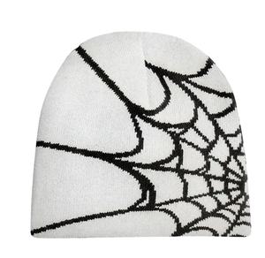 Çevre dostu özel baskı jakarlı manşet hımbıl Baggy Beanie Gorras akrilik Casquette Toques kafatası örgü şapkalar - Product Image 2
