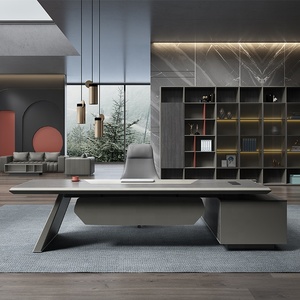 Hiện đại MDF sơn L hình ông chủ CEO quản lý bàn điều hành bằng gỗ văn phòng bảng cho nội thất văn phòng - Product Image 3