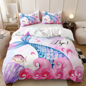 High Quality 3D Digital Printed Cartoon 100% Polyester Microfiber Duvet Cover Custom Comforter Set Eco-Friendly Durable <strong>Bedding</strong> - Product Image 5