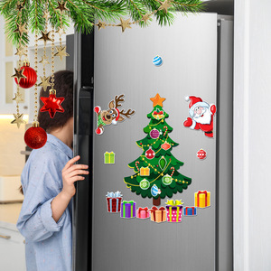 Décorations magnétiques de Noël amusantes, réutilisables, motifs humoristiques pour <span class=keywords><strong>garage</strong></span> et réfrigérateur, fournitures de fête festives - Product Image 2