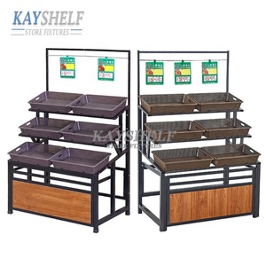 Étagère de courses multifonctionnelle, en plastique pour fruits et légumes, présentoir de supermarché <span class=keywords><strong>à</strong></span> <span class=keywords><strong>vendre</strong></span> - Product Image 5