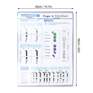 Tabla de digitación de <span class=keywords><strong>flauta</strong></span>, 8 agujeros, tabla de <span class=keywords><strong>acordes</strong></span> de clarinete, hoja de práctica de espectro de <span class=keywords><strong>acordes</strong></span> <span class=keywords><strong>para</strong></span> estudiantes principiantes - Product Image 4